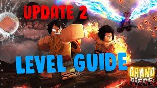 GPO UPDATE 2 1-250 LEVEL GUIDE - Grand Piece Online COMPLETE Leveling Guide