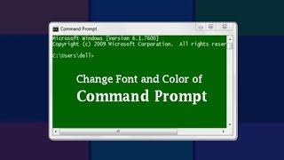 How to changed Text color and background color of command prompt in Windows