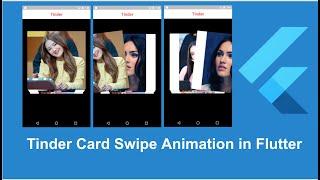 Flutter | Tinder Card Swipe Animation | Flutter Animation