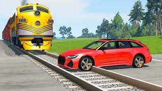 Cars vs Rails – BeamNG.Drive