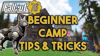 BEGINNER CAMP TIPS & TRICKS | Fallout 76