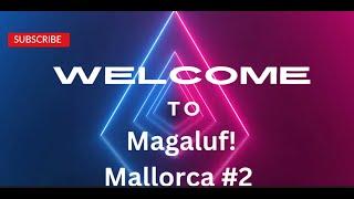 Mallorca, Magaluf, part 2 of 4. The Terra Nova beach walk, sights and sounds from Magaluf May 2024.