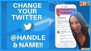 How to Change Your Twitter Display Name & @ Handle