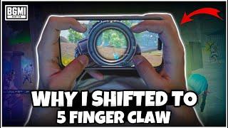 THIS IS WHY I SHIFTED TO 5 FINGER CLAW FROM 4 FINGER CLAW IN BGMI(Tips/Tricks) Mew2.