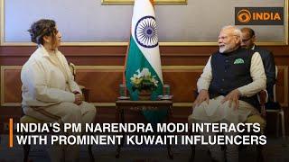 India's PM Narendra Modi interacts with prominent Kuwaiti influencers