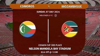 2024 Hollywoodbets COSAFA Cup | Comoros vs Mozambique | 3rd/4th Place Playoff Match | Highlights