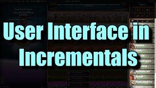 User Interface in Incremental games