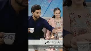 hania aamir and ahad raza mir being best duo #shorts