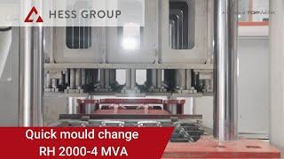 Quick change mould system by HESS GROUP for efficient concrete block & paver production