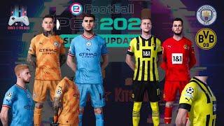 PES 2021 | MAN CITY & B V B NEW KITS SEASON 2022\23 | SIDER & CPK  DOWNLOAD = SOMAA | KIT MAKER