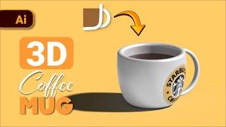 Easy 2D to 3D Illustration Hack for Beginners | Adobe illustrator tutorial for Beginners.