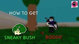 How to get "Sneaky Bush" Badge | Baldi Basics 3D PLUS RP | RBLX