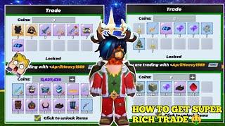 How To Get Super Rich Trade  In Bedwars !! (Blockman Go)