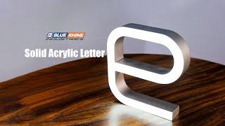 Solid acrylic letter [ Design table Ep 03 ]
