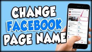 How To Change Facebook Page Name