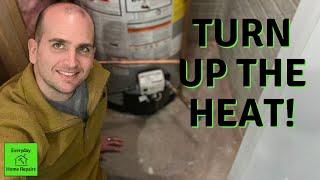 How to Increase Hot Water Temperature | Water Heater Adjustment