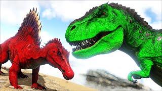 Tyrannosaurus Rex Vs. Spinosaurus (Ark Survival Evolved)