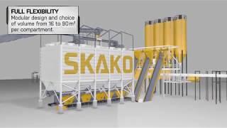 Row silo plant by SKAKO Concrete