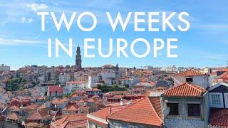 My 2 WEEK EUROPE TRIP in 12 minutes | London, Paris, Lyon, Lisbon, Porto, Madrid