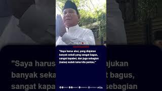 Prabowo Pastikan Para Calon Menteri Lewati Uji Kelayakan Kepatutan #prabowo #kabinetprabowogibran