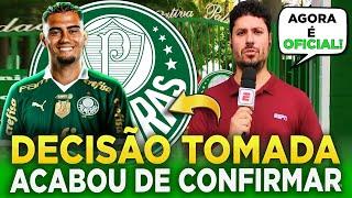  MINHA NOSSA! AGORA É OFICIAL! O CRAQUE É NOSSO! ÚLTIMAS NOTÍCIAS DO PALMEIRAS