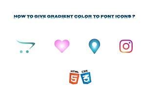 How to give Gradient color to Fonts (Text or Icon) in HTML & CSS || UI Dev
