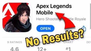 How To Fix Apex Legends Mobile “no results” on App Store