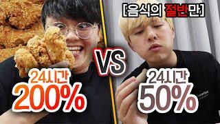 24시간동안 200% VS 50%!! 두 배면 무조건 행복할까?!