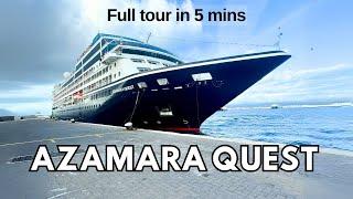 Azamara Quest Full Ship Tour in 5 Minutes