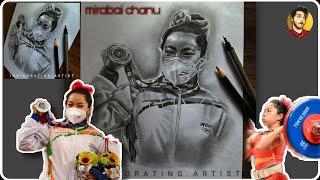 SAIKHOM MIRABAI CHANU'S SKETCH | INVIGORATING ARTIST | SKETCH VIDEO