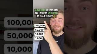 How many Instagram followers you need to make money 