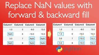 Replace NaN values in pandas DataFrame with forward & backward fill
