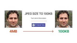 Compress JPEG to 100kb | Reduce image size in 1 min