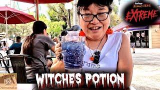 Witches Potion at Plaza Ice Cream & Shakes: 2024 Six Flags Magic Mountain Fright Fest Extreme