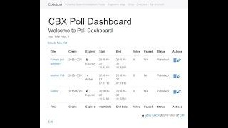 CBX Poll Front Dashboard   For WordPress