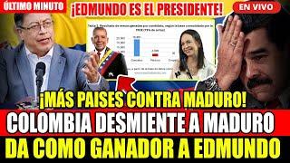 MOE COLOMBIA RECONOCE A EDMUNDO GONZÁLES PRESIDENTE DE VENEZUELA ¡MÁS PAISES DAN ESPALDA A MADURO!