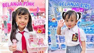 BELANJA PERLENGKAPAN SEKOLAH SERBA PINK VS BIRU SAMANTHA BORONG CINNAMOROLL MY MELODY SANRIO