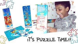 Playtime With Paw Patrol Mighty Pups Jigsaw Puzzle - Paw Patrol Toy Unboxing