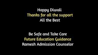 Happy Diwali. Thanks for all the support. All the Best