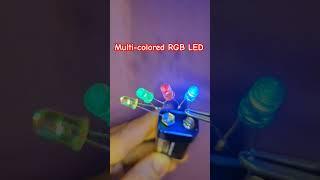 Multi-colored RGB LED #short #RGB #LEDs #color #9vdc #battery