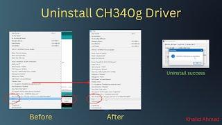 How to uninstall CH340g Driver | #arduino #driver #windows10 #computer