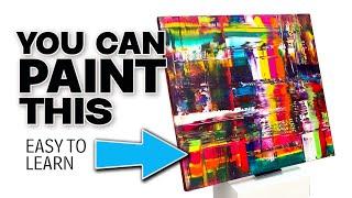 Paint a SIMPLE abstract - An easy How To Guide