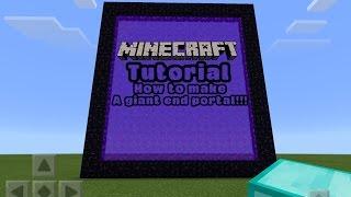 Minecraft PE: how to build a giant nether portal | CuteGirl Gaming