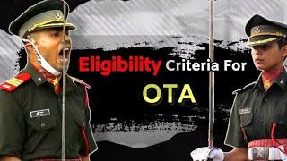 Eligibility Criteria For Officers Training Academy OTA | Height | Qualification