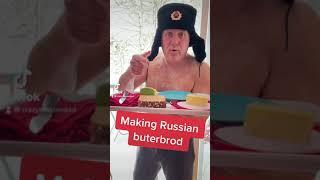 Making Russian buterbrod