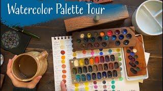 Wooden Palette Tour  Watercolor Palette Tour