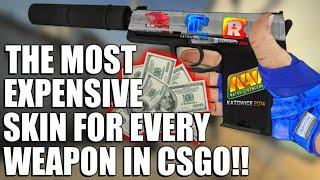 The MOST EXPENSIVE SKIN for EVERY WEAPON in CS:GO!! | TDM_Heyzeus