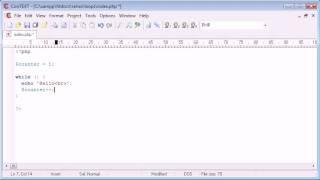 Beginner PHP Tutorial - 25 - while Loop