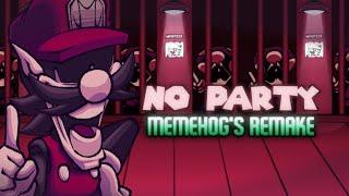 (FNF Antiverse: Vs. MARIO) No Party - Memehog's REMAKE