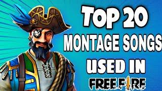 TOP 20 Free Fire Montage Song || Montage Songs Used in Free Fire